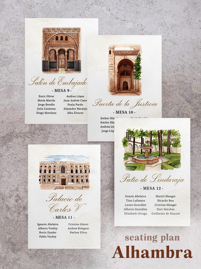 Seating Plan/Meseros Alhambra