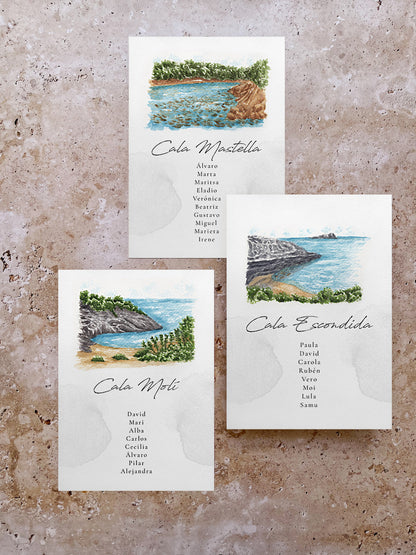 Seating Plan/Meseros Calas de Ibiza