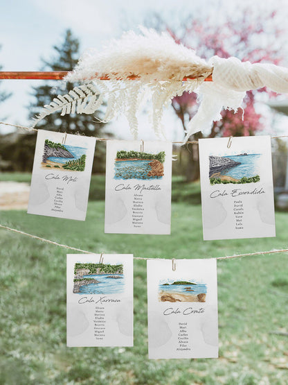 Seating Plan/Meseros Calas de Ibiza