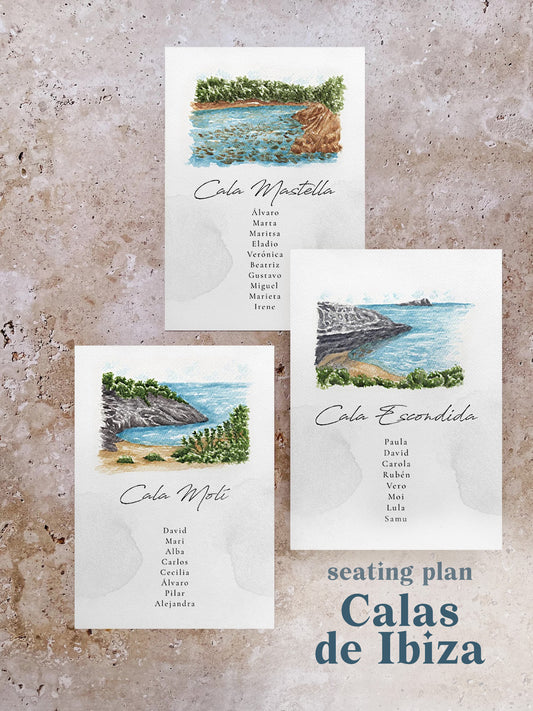 Seating Plan/Meseros Calas de Ibiza