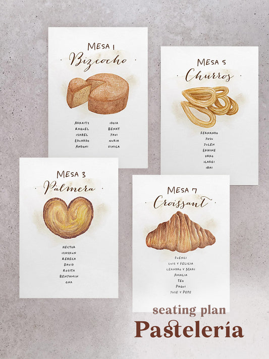 Seating Plan/Meseros Pastelería