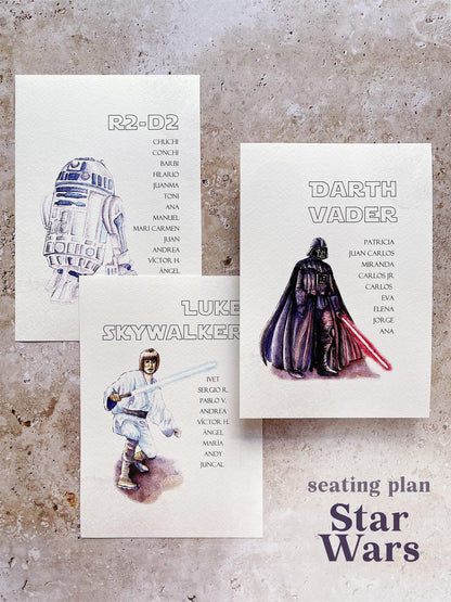 Seating Plan/Meseros Star Wars