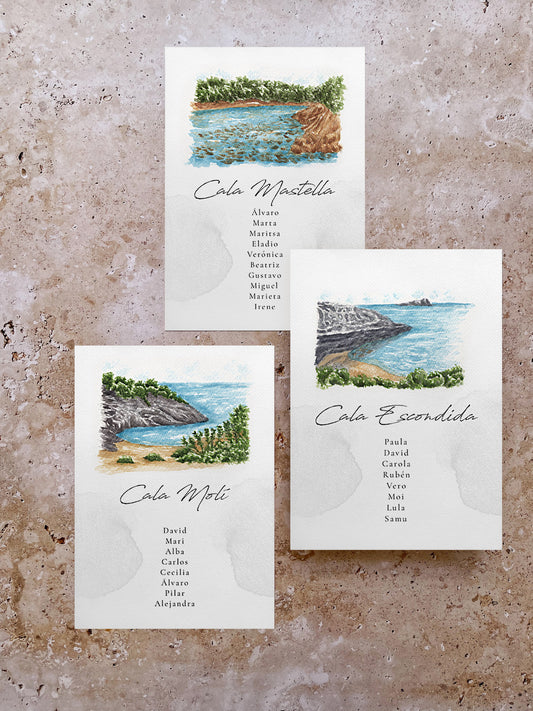Seating Plan/Meseros Calas de Ibiza