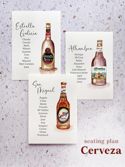 Seating Plan/Meseros Cerveza