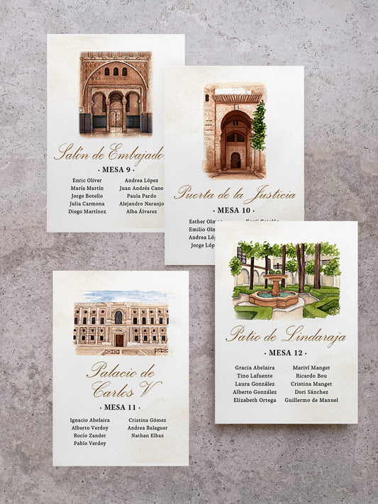 Seating Plan/Meseros Alhambra
