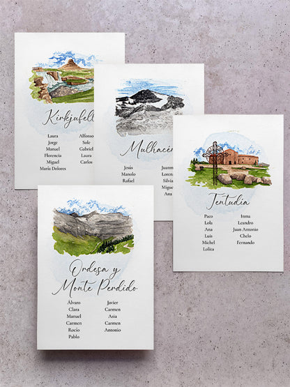 Seating Plan/Meseros Montañas