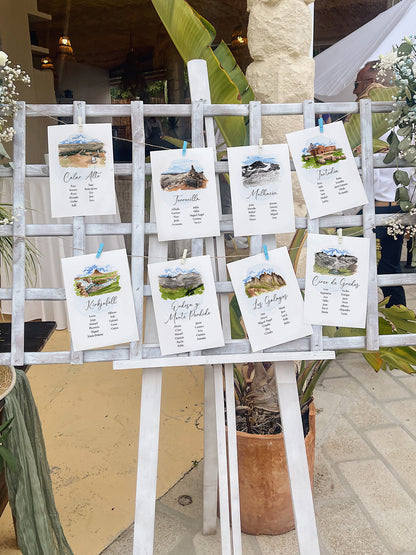 Seating Plan/Meseros Montañas