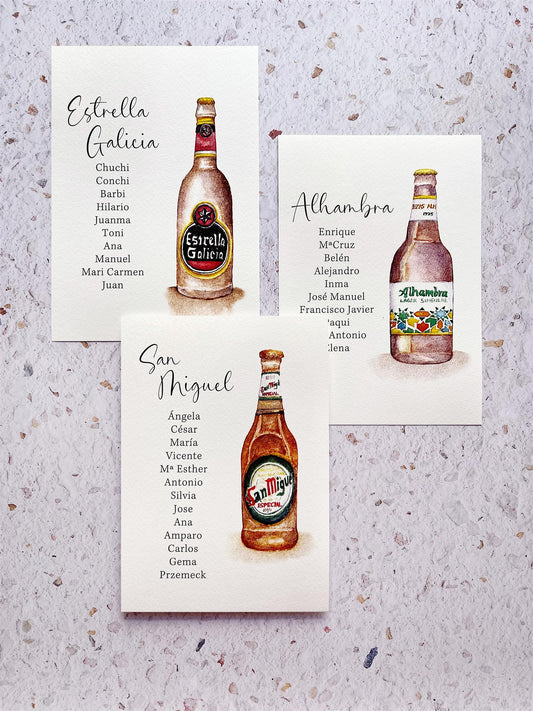 Seating Plan/Meseros Cerveza