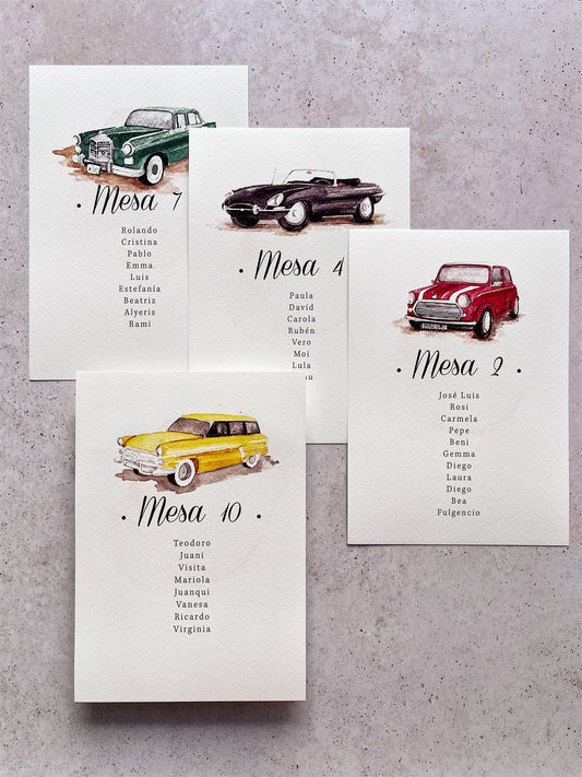 Seating plan de coches