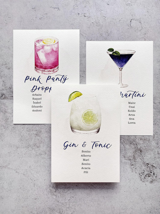 Seating Plan/Meseros Cocktail