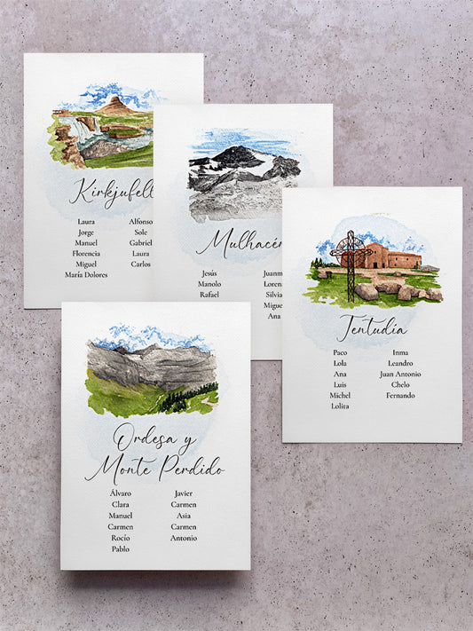 Seating Plan/Meseros Montañas