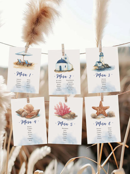 Seating Plan/Meseros Nautical