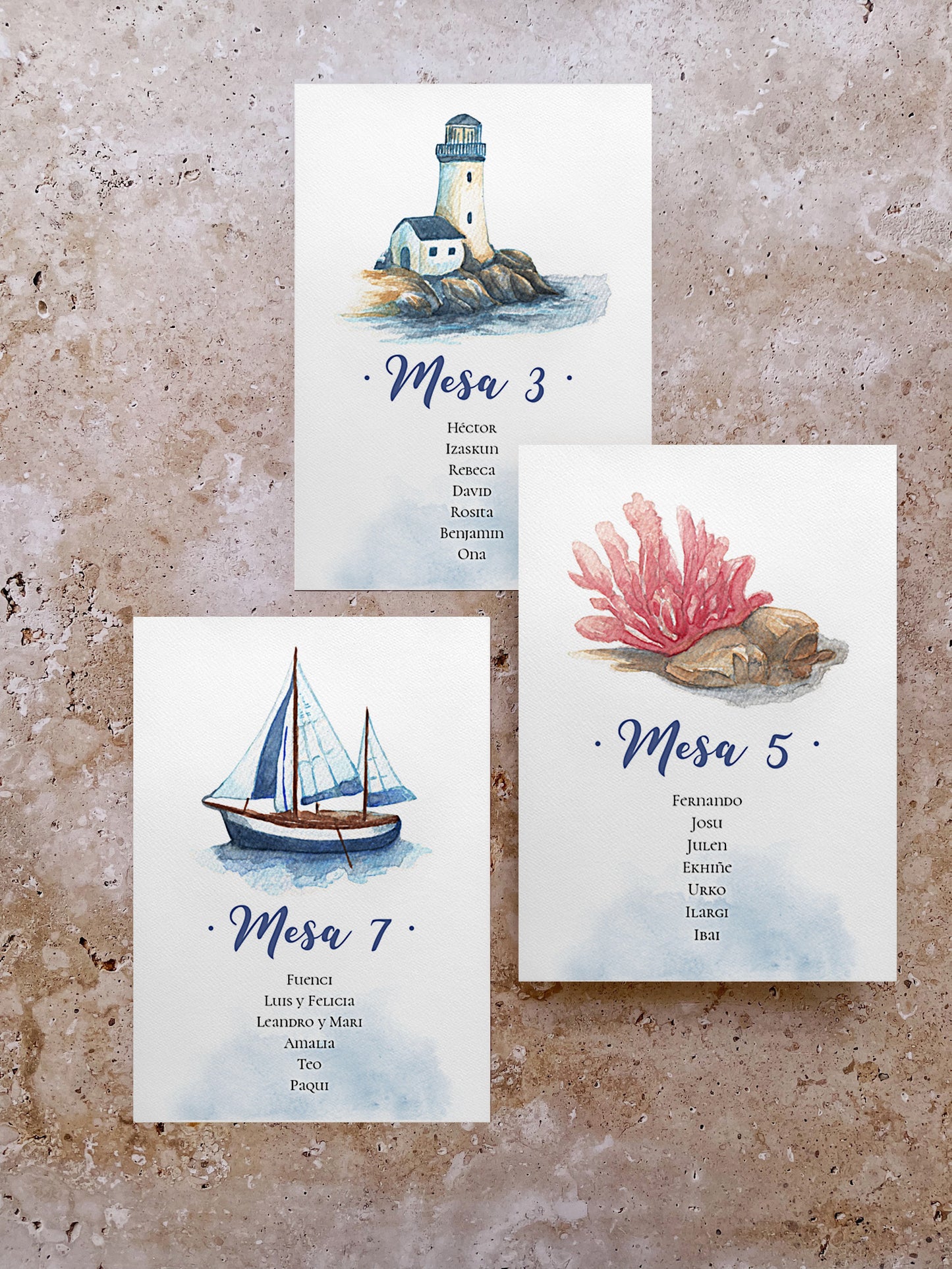 Seating Plan/Meseros Nautical