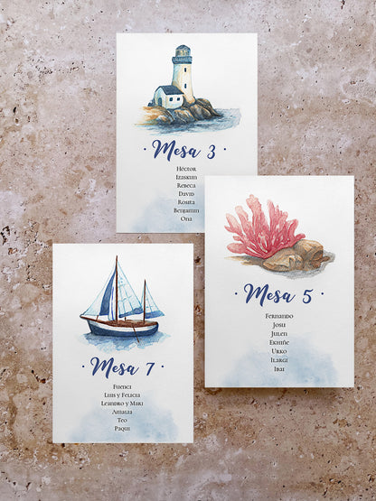 Seating Plan/Meseros Nautical