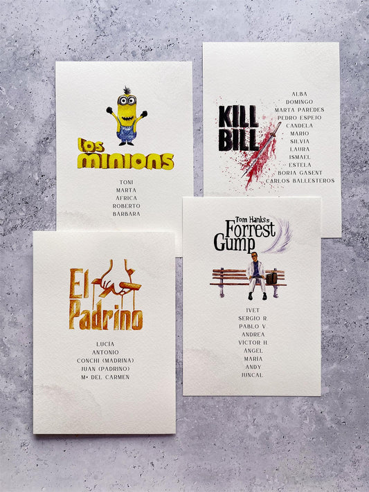 Seating Plan/Meseros Peliculas