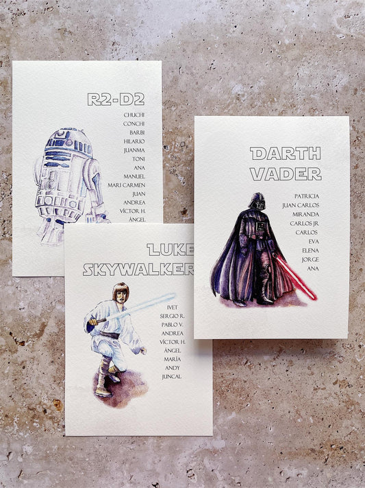 Seating Plan/Meseros Star Wars