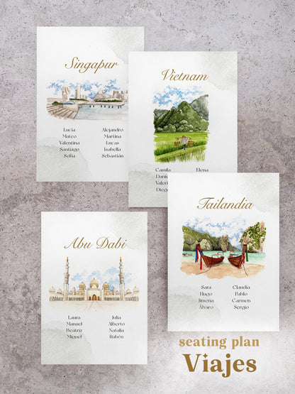 Seating Plan/Meseros Viajes