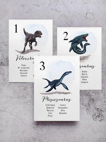 Seating Plan/Meseros Dinosaurio