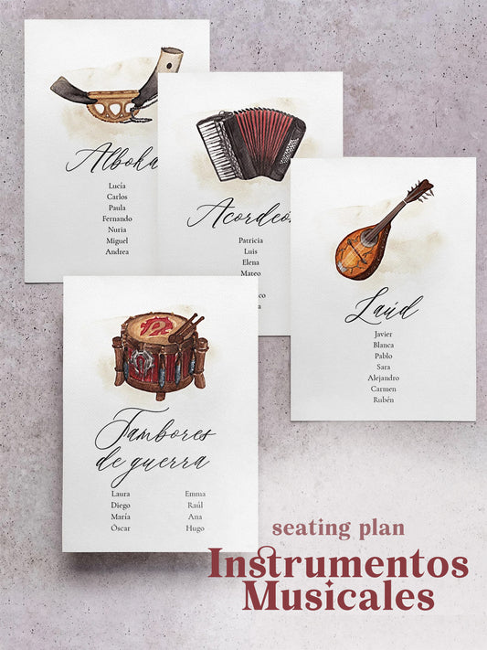 Seating Plan/Meseros Instrumentos Musicales
