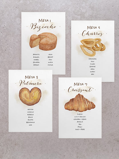 Seating Plan/Meseros Pastelería