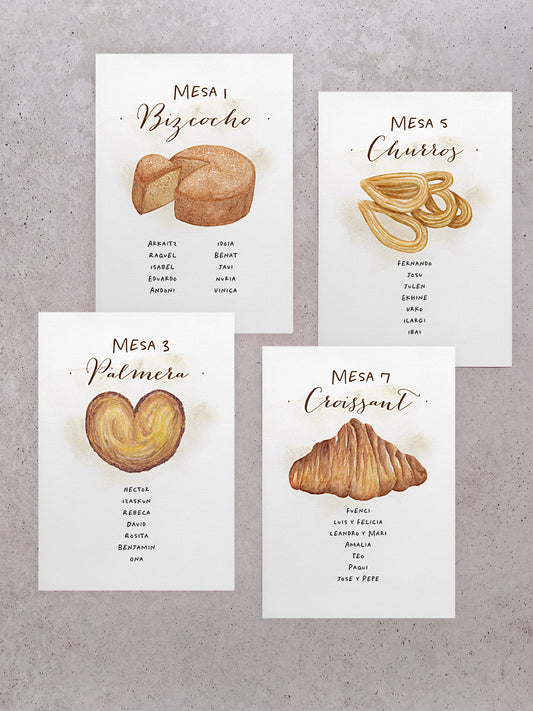 Seating Plan/Meseros Pastelería