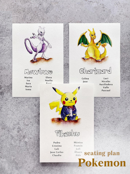 Seating Plan/Meseros Pokemon