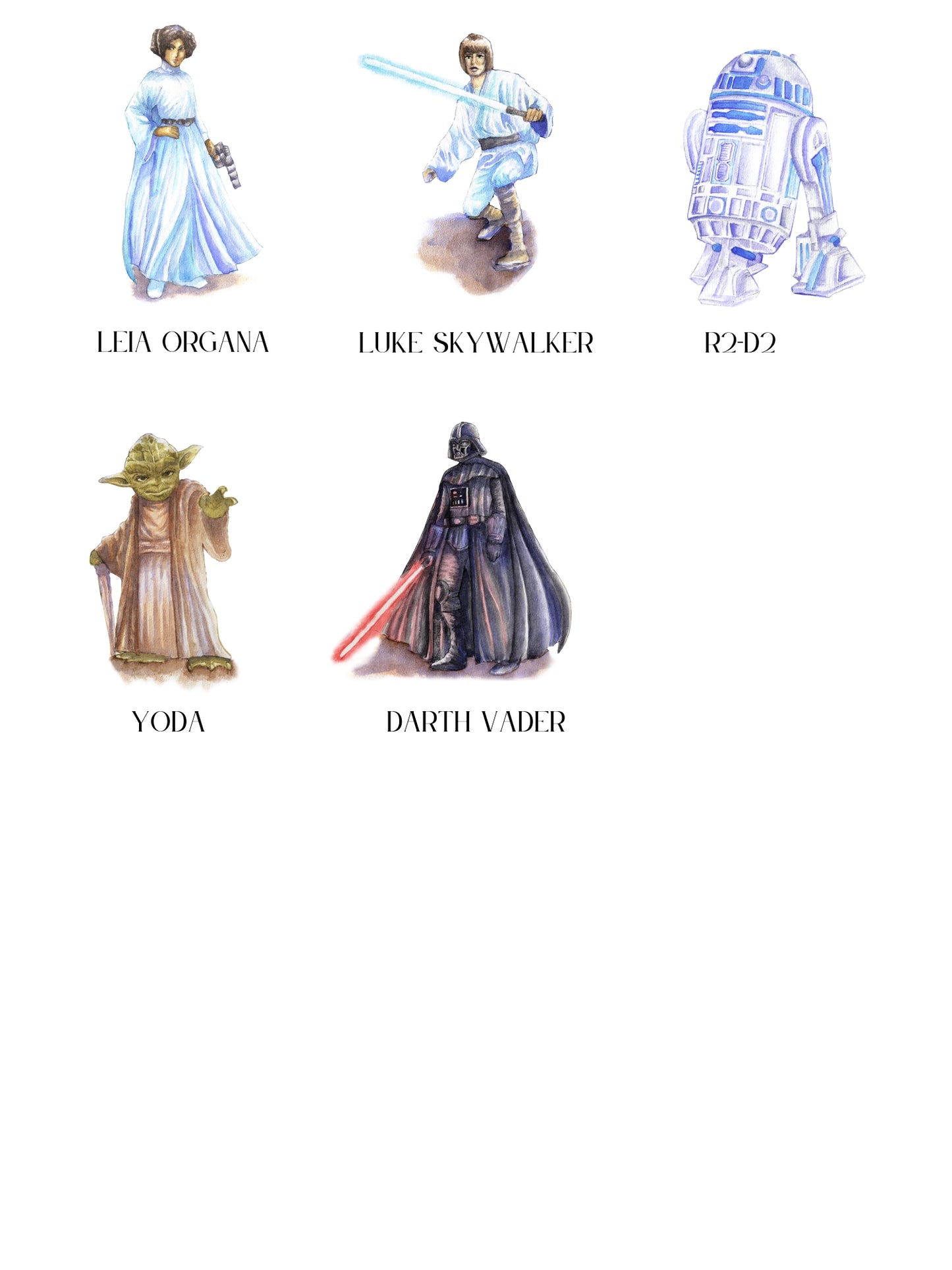 Seating Plan/Meseros Star Wars