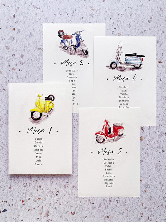 Seating plan vespa