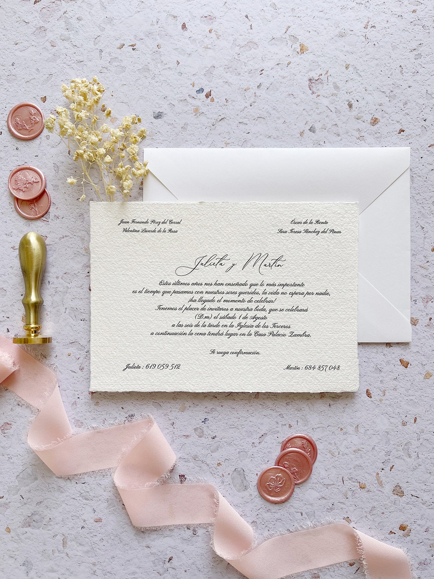 Invitación de Boda Artesanal #01