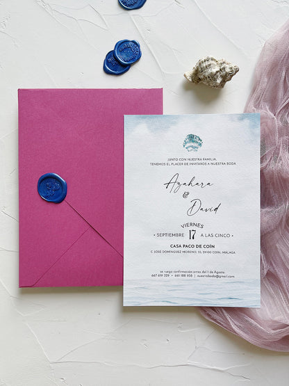 Invitación de Boda estilo Marinera