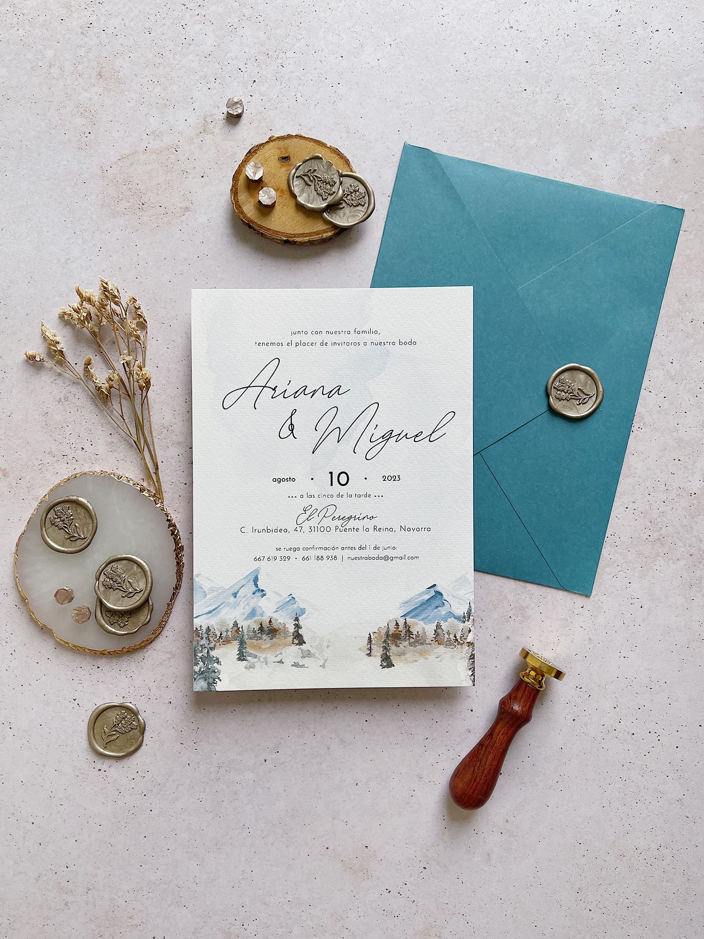 Invitación de Boda invierno