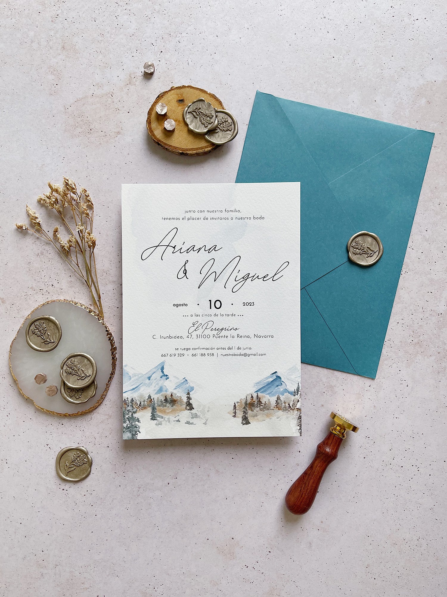 Invitación de Boda invierno