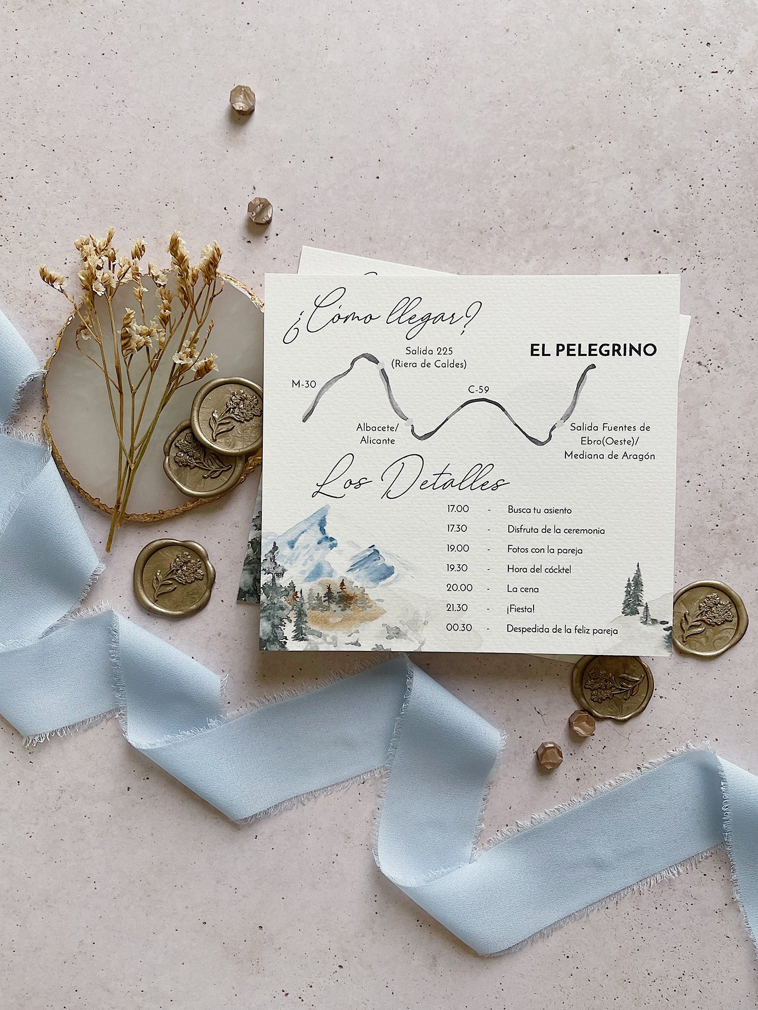Invitación de Boda nieve