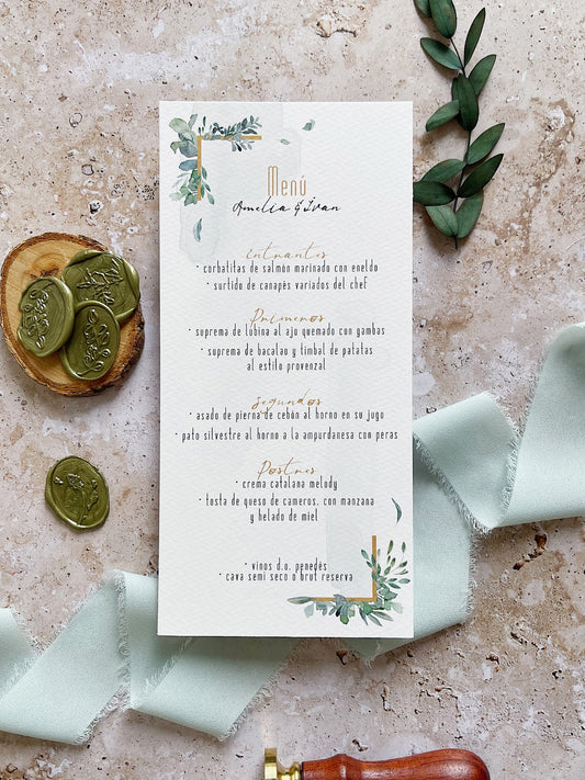 Menú de Boda Flores Naturales