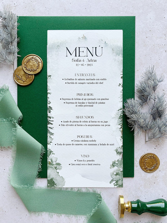 Menú de Boda Foresta
