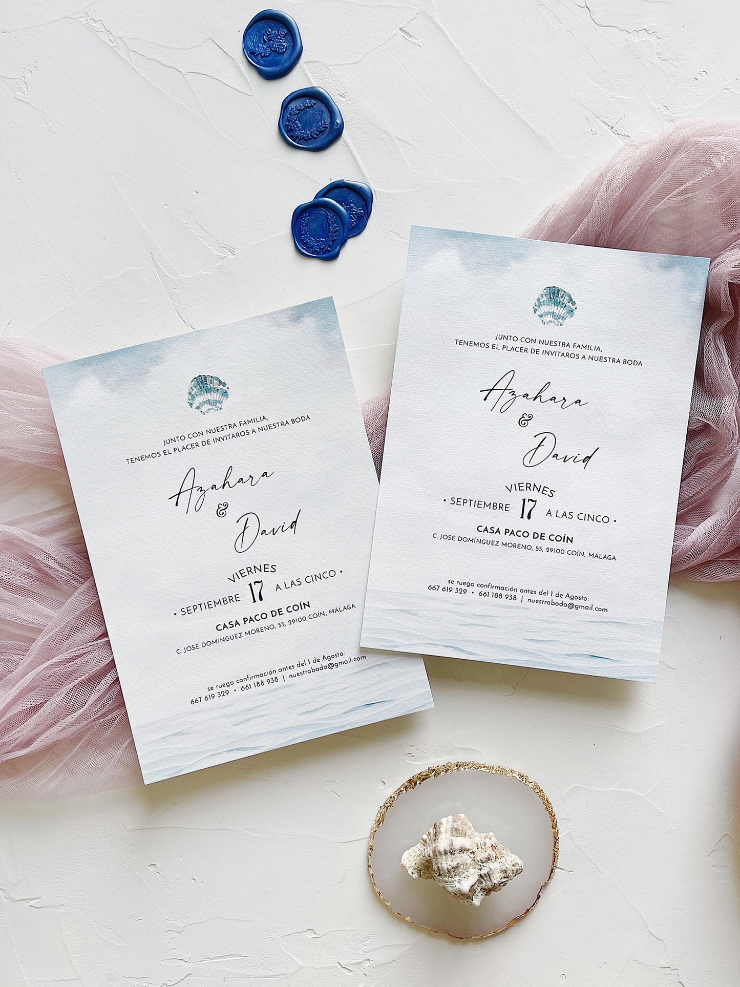 Invitación de Boda Marinera