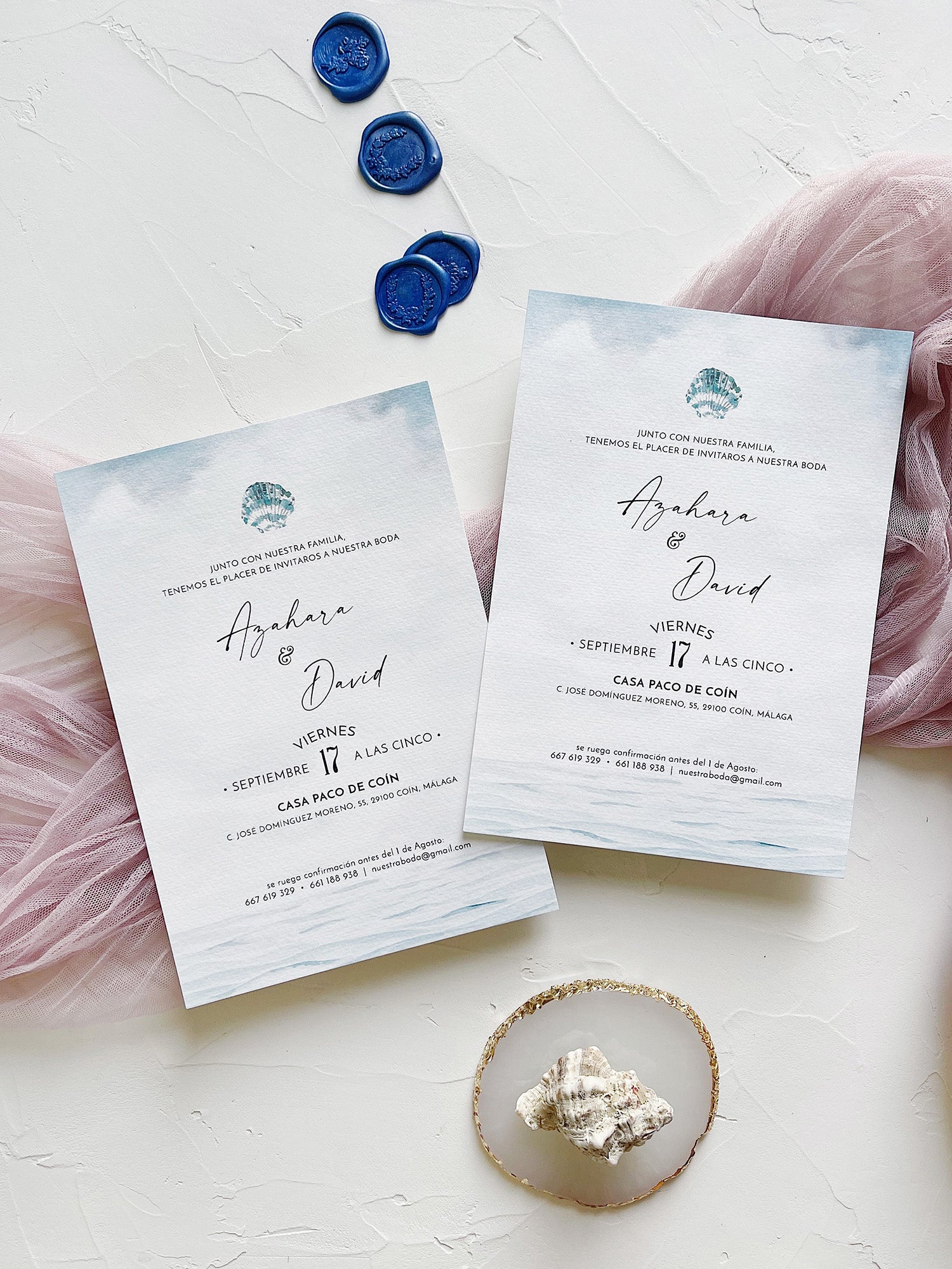 Invitación de Boda Marinera